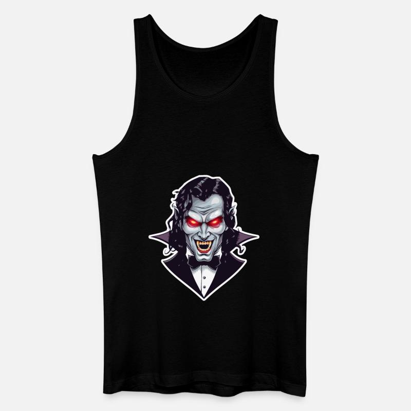 VAMPIR - Männer Bio Tank Top - Schwarz