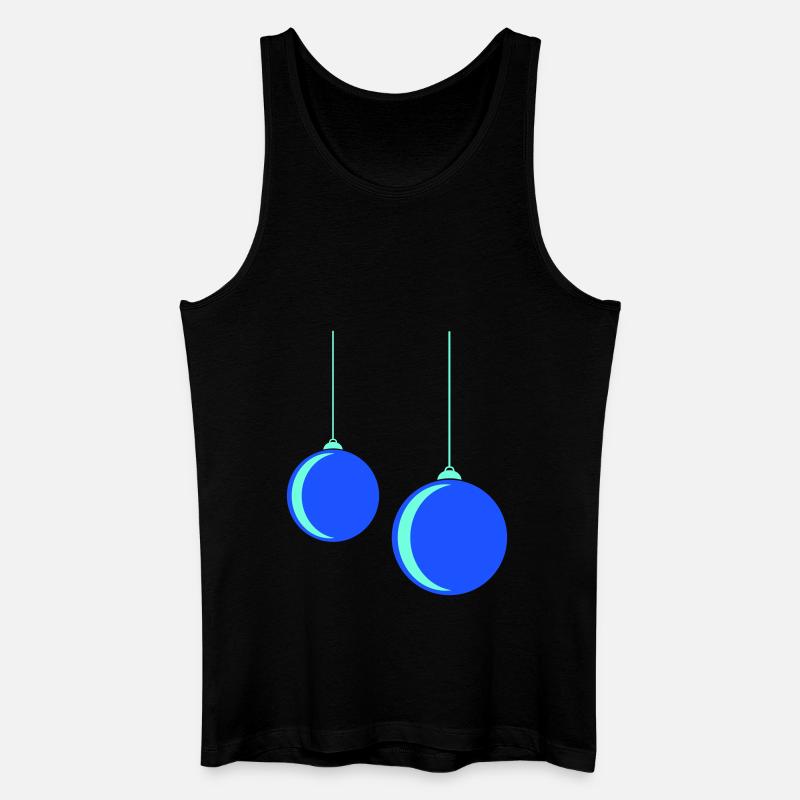 Weihnachtskugel - Männer Bio Tank Top - Schwarz