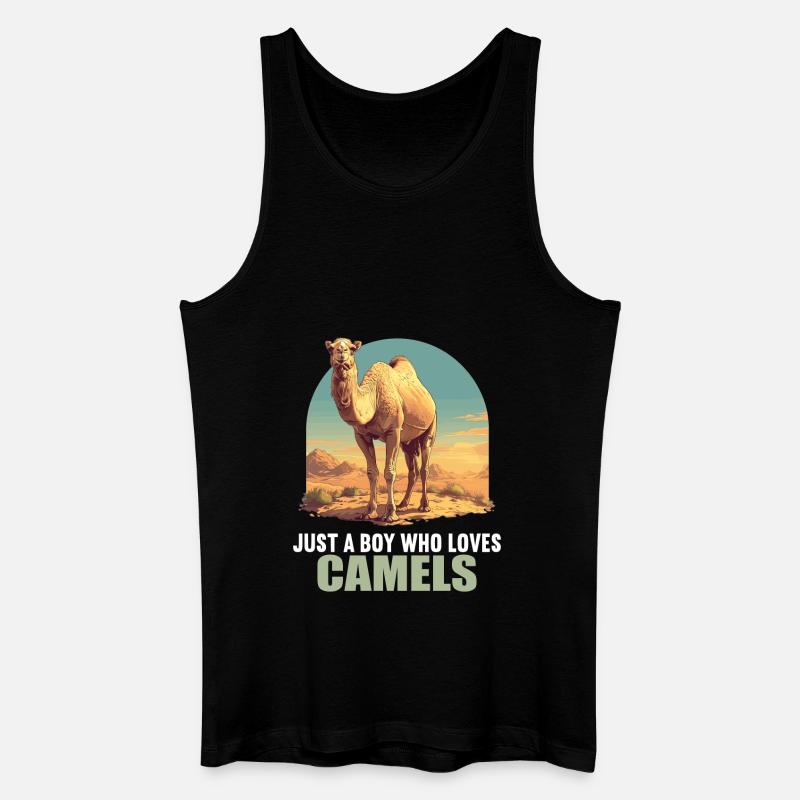 Camel Kamele Kamel - Männer Bio Tank Top - Schwarz