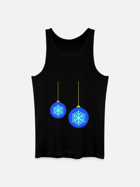weihnachtskugeln - Männer Bio Tank Top - Schwarz