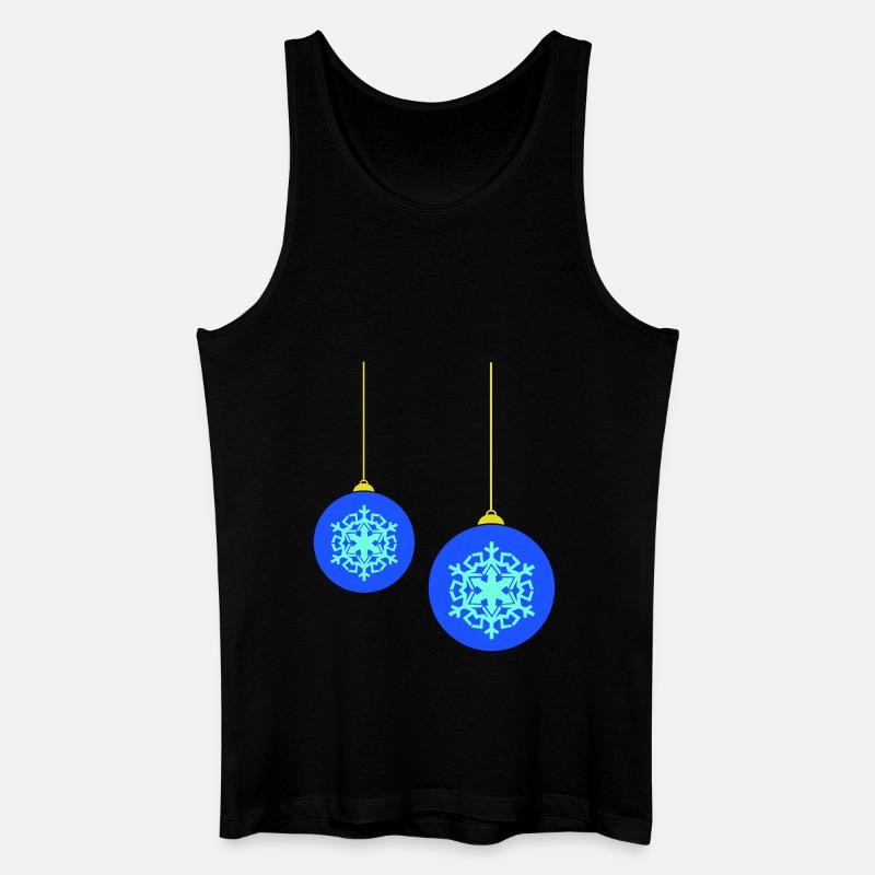 weihnachtskugeln - Männer Bio Tank Top - Schwarz