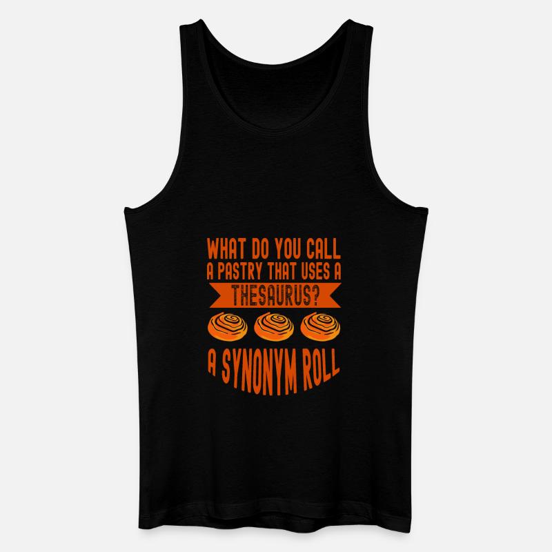 Baker Thesaurus Synonym Roll Baking - Men’s Organic Tank Top - black