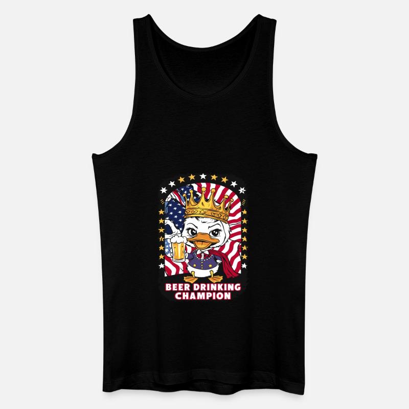 Beer Drinking Champion - Männer Bio Tank Top - Schwarz