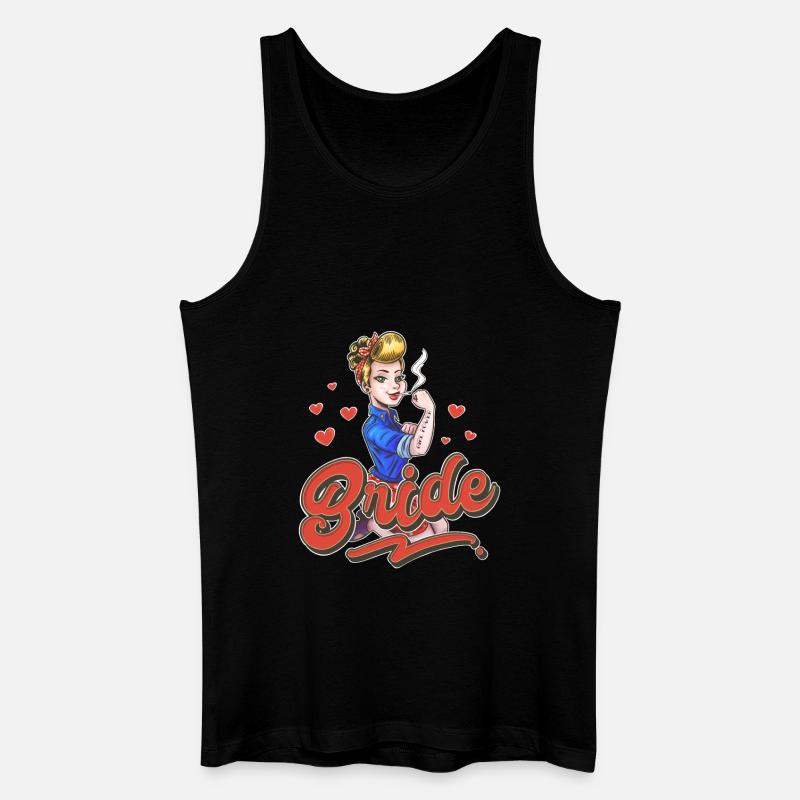 Bride - Männer Bio Tank Top - Schwarz