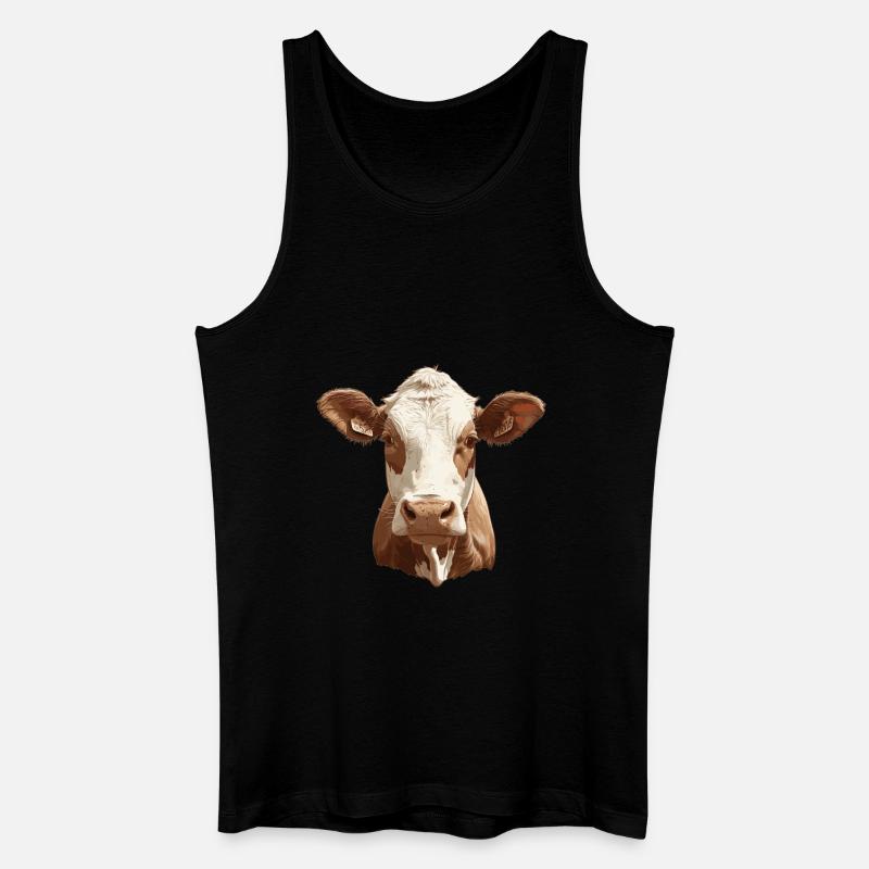 Kühe Kuh - Männer Bio Tank Top - Schwarz