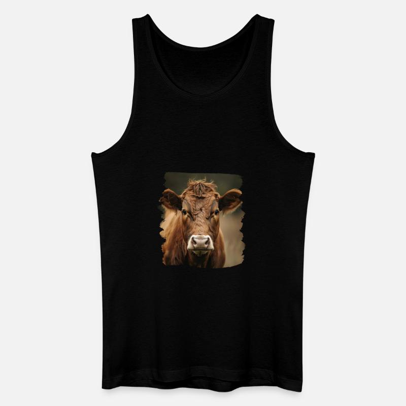 Kühe Kuh - Männer Bio Tank Top - Schwarz