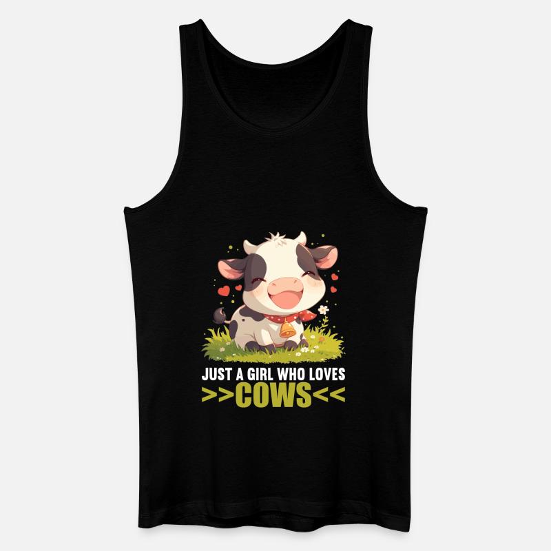 Kühe Kuh - Männer Bio Tank Top - Schwarz