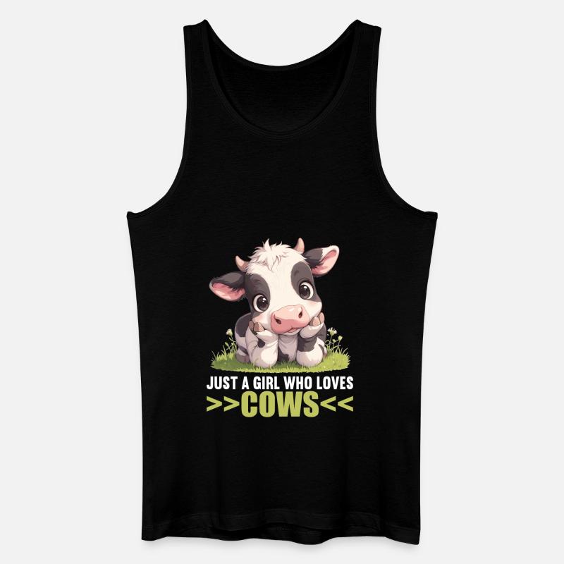 Kühe Kuh - Männer Bio Tank Top - Schwarz