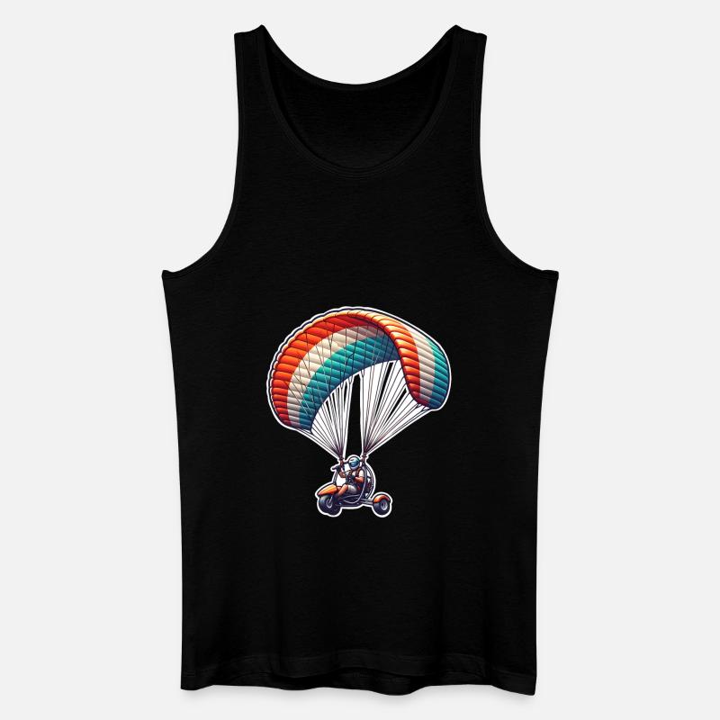 Motorschirm Paramotor - Männer Bio Tank Top - Schwarz