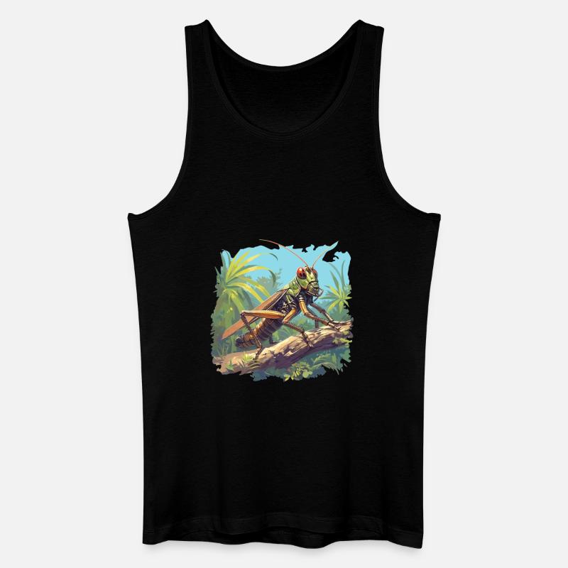 Grillen Grille - Männer Bio Tank Top - Schwarz