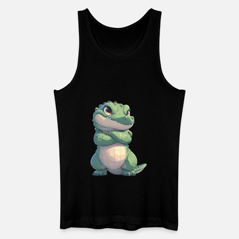 Krokodile Krokodil - Männer Bio Tank Top - Schwarz