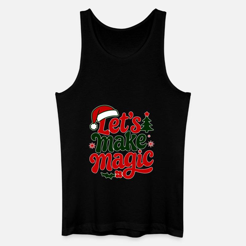 Weihnachtszauber - Männer Bio Tank Top - Schwarz