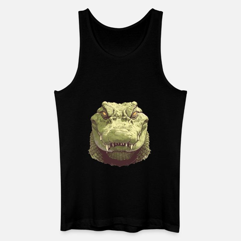 Krokodile Krokodil - Männer Bio Tank Top - Schwarz