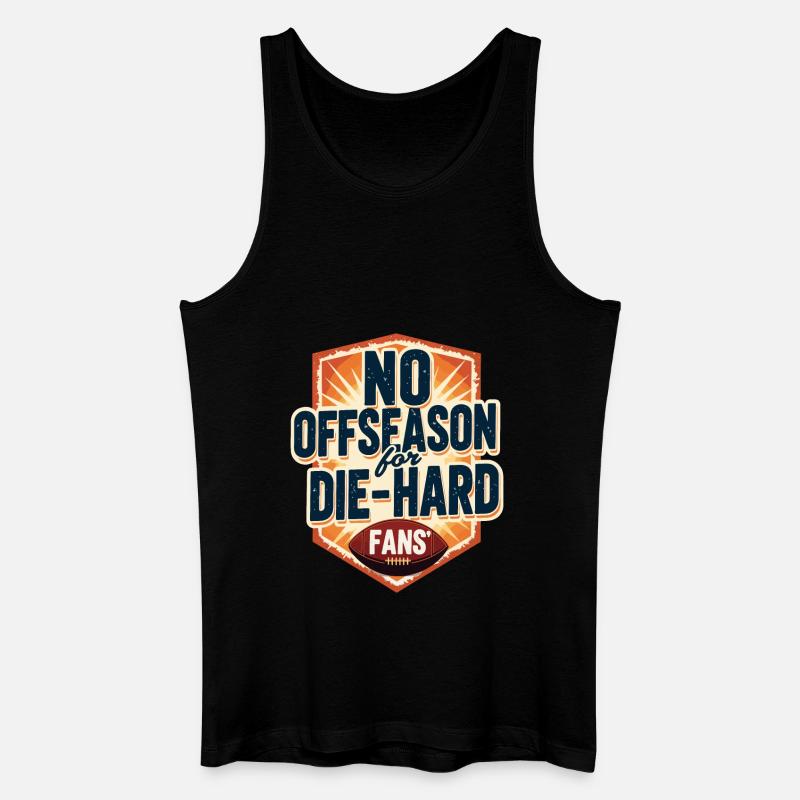 Fußball - Männer Bio Tank Top - Schwarz