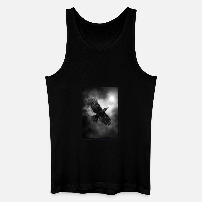 Krähen Krähe - Männer Bio Tank Top - Schwarz