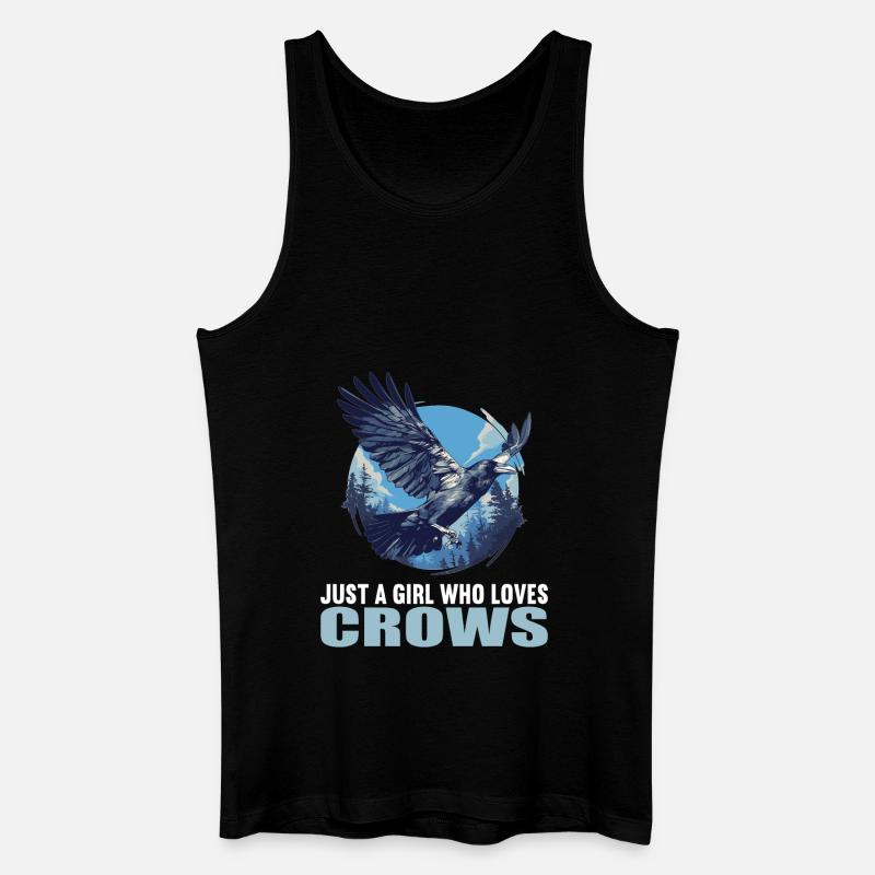 Krähen Krähe - Männer Bio Tank Top - Schwarz