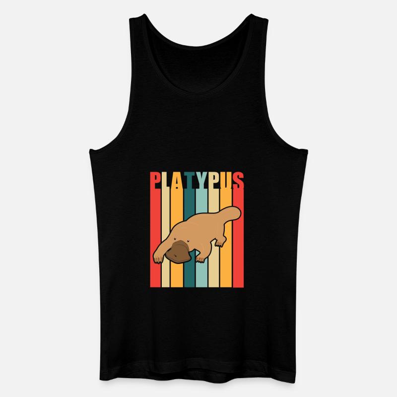 Schnabeltier - Männer Bio Tank Top - Schwarz