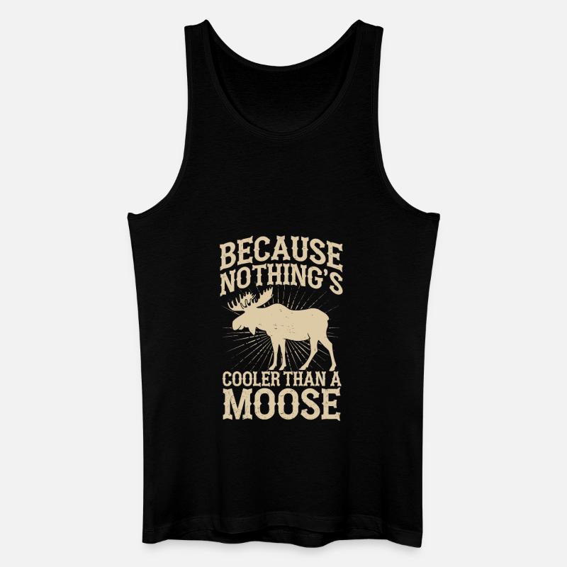 Elch - Männer Bio Tank Top - Schwarz