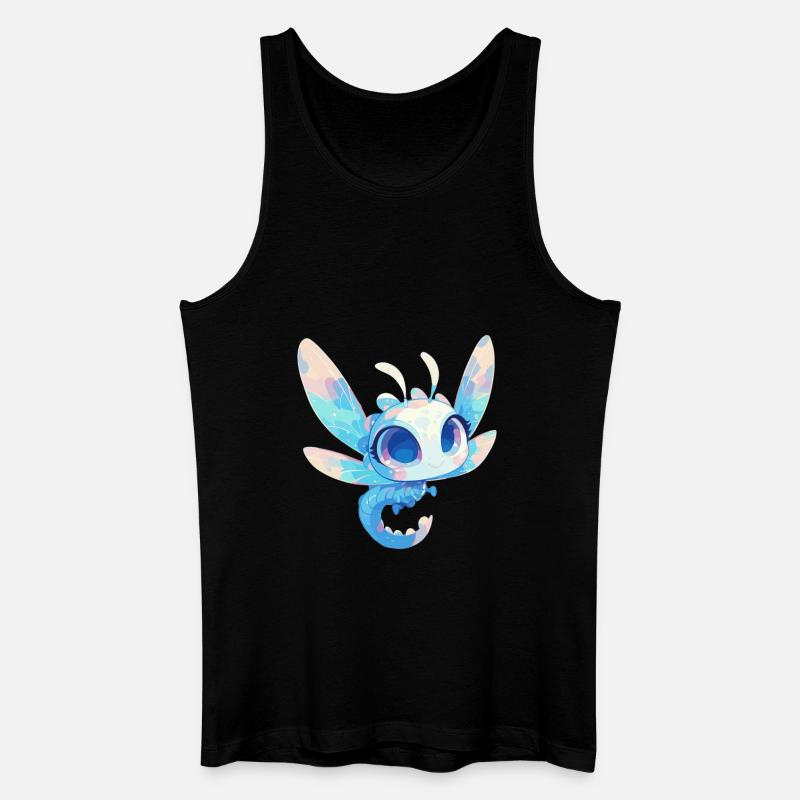 Libellen Libelle - Männer Bio Tank Top - Schwarz