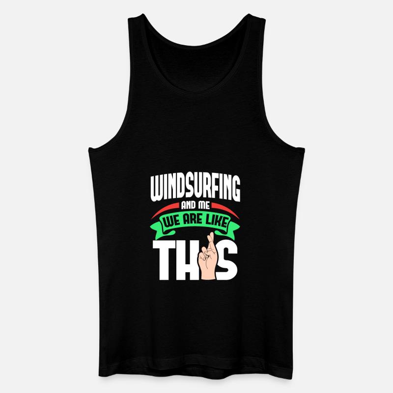 Windsurfing Me, c’est comme - Débardeur bio Homme - noir