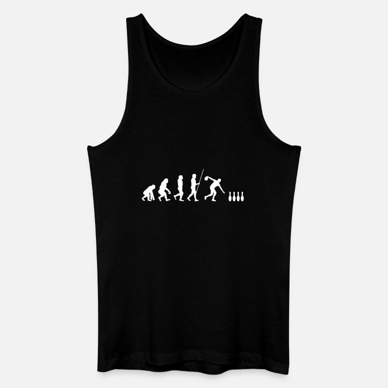 Human evolution to skittles - Men’s Organic Tank Top - black