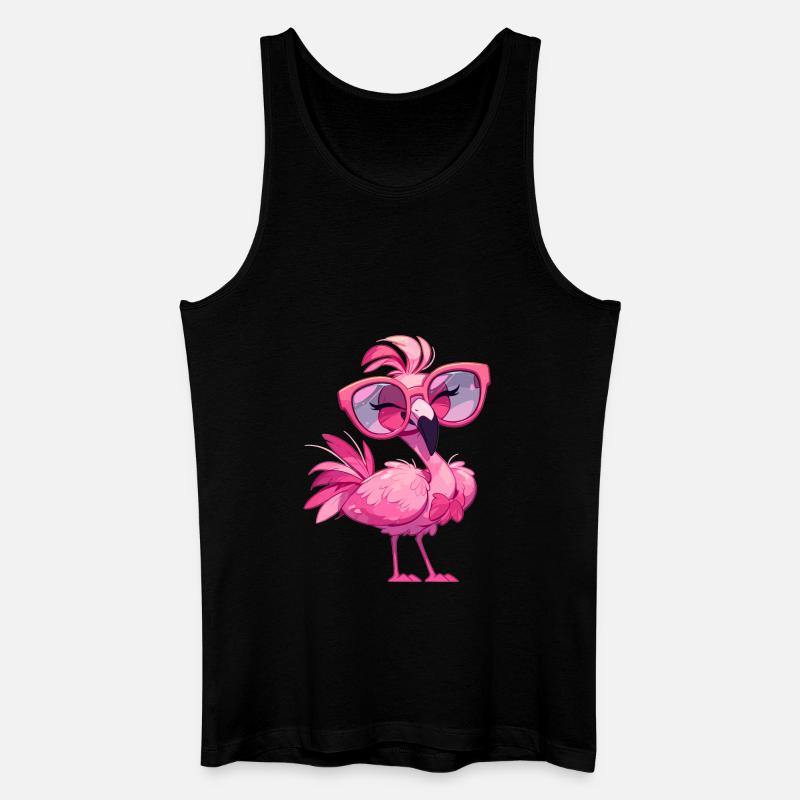Flamingos Flamingo - Männer Bio Tank Top - Schwarz