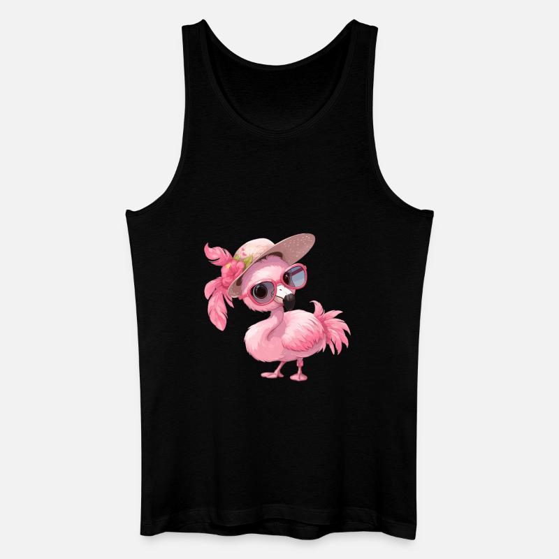 Flamingos Flamingo - Männer Bio Tank Top - Schwarz
