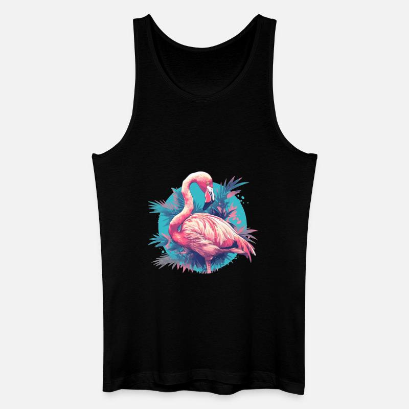 Flamingos Flamingo - Männer Bio Tank Top - Schwarz