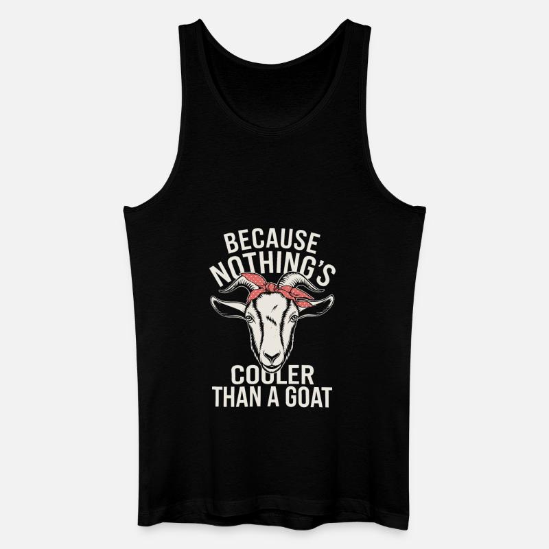 Ziege - Männer Bio Tank Top - Schwarz