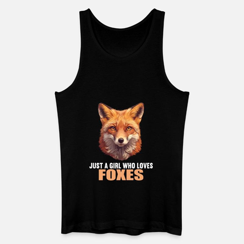 Füchse Fuchs - Männer Bio Tank Top - Schwarz