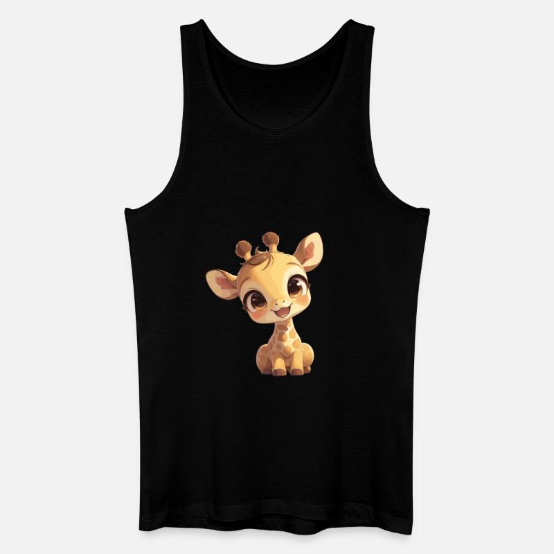 Giraffen Giraffe - Männer Bio Tank Top - Schwarz