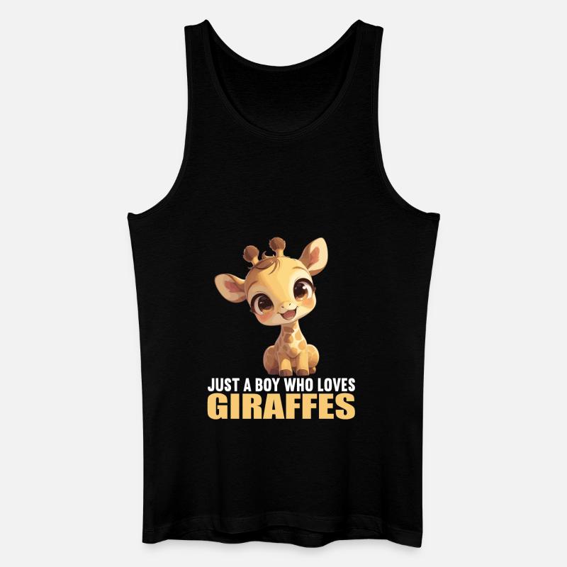 Giraffen Giraffe - Männer Bio Tank Top - Schwarz