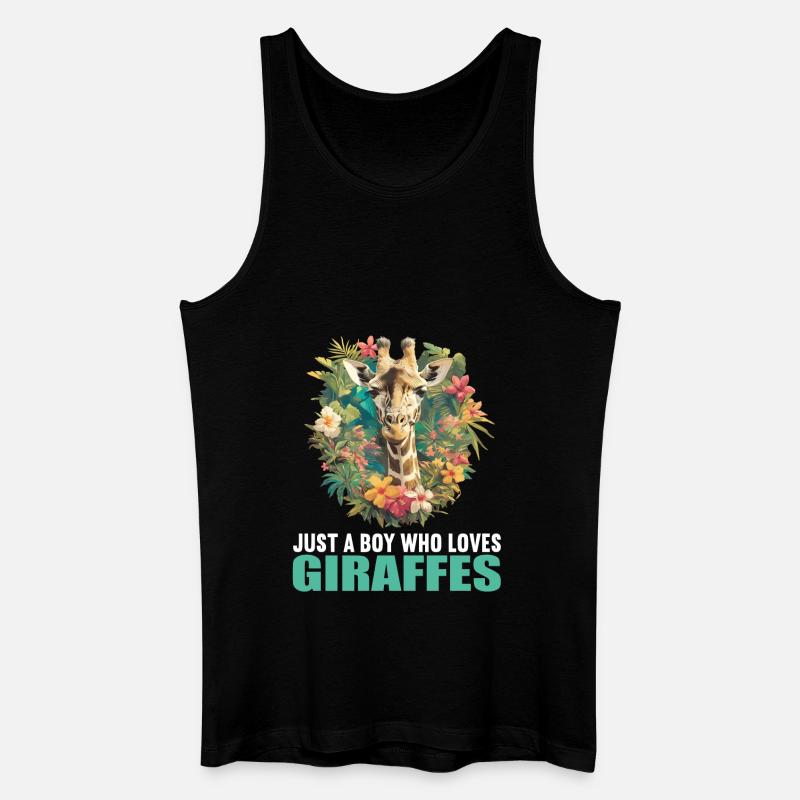 Giraffen Giraffe - Männer Bio Tank Top - Schwarz