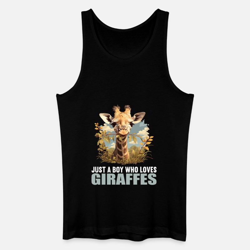 Giraffen Giraffe - Männer Bio Tank Top - Schwarz