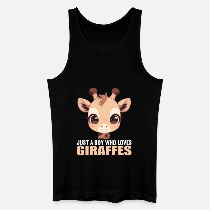 Giraffen Giraffe - Männer Bio Tank Top - Schwarz