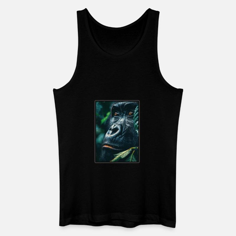 Gorillas Gorilla - Männer Bio Tank Top - Schwarz