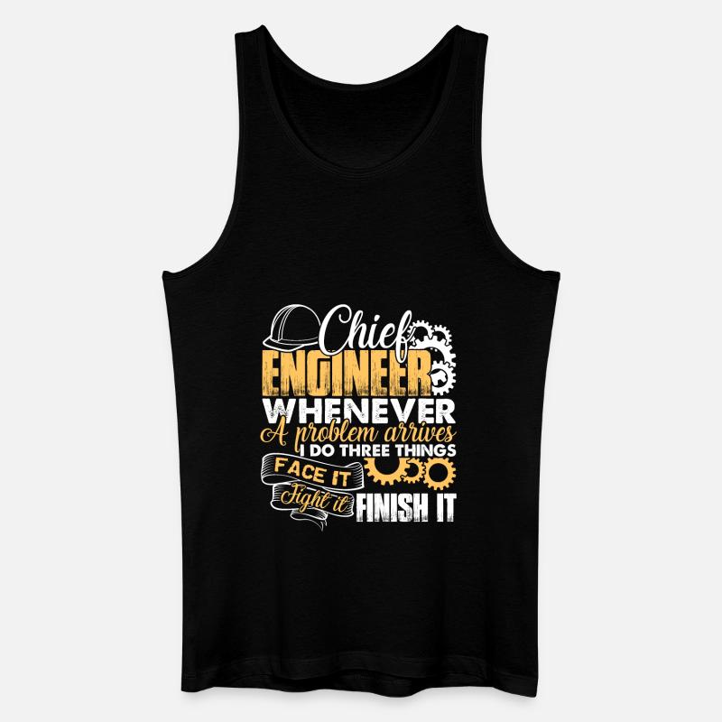 Chief Engineer Solves Problem - Men’s Organic Tank Top - black