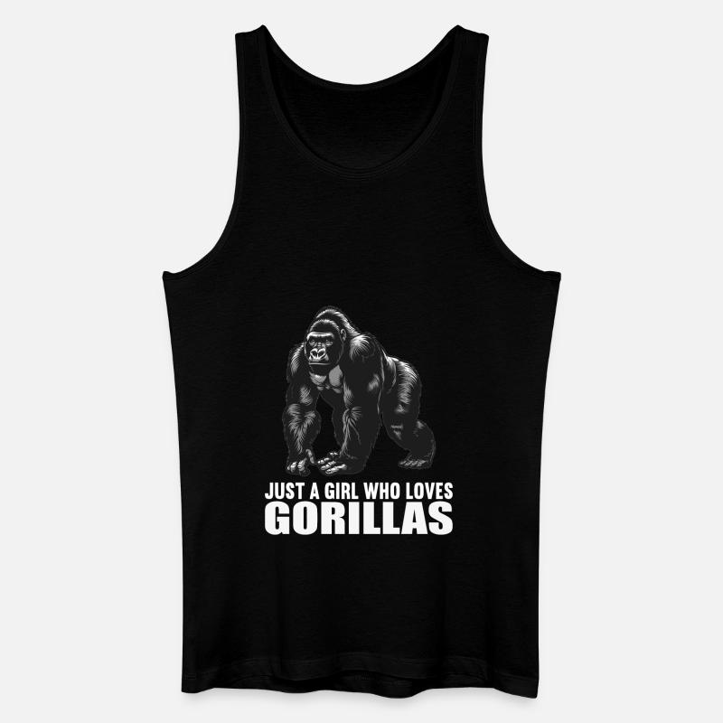 Gorillas Gorilla - Männer Bio Tank Top - Schwarz