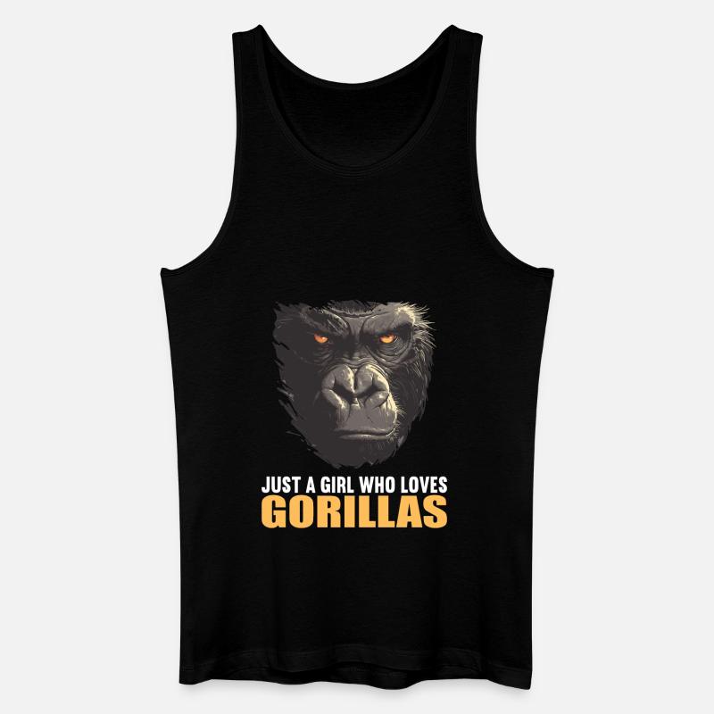 Gorillas Gorilla - Männer Bio Tank Top - Schwarz