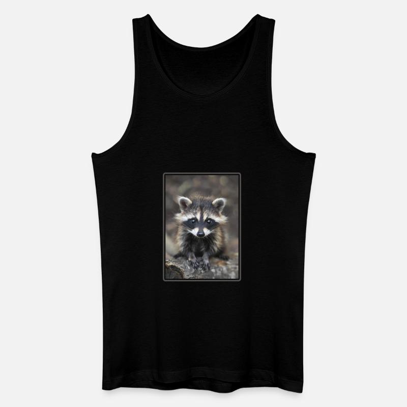 Waschbären Waschbär - Männer Bio Tank Top - Schwarz