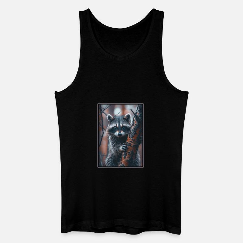 Waschbären Waschbär - Männer Bio Tank Top - Schwarz