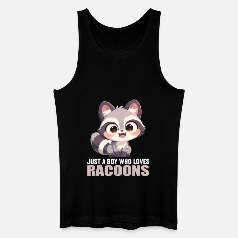 Waschbären Waschbär - Männer Bio Tank Top - Schwarz