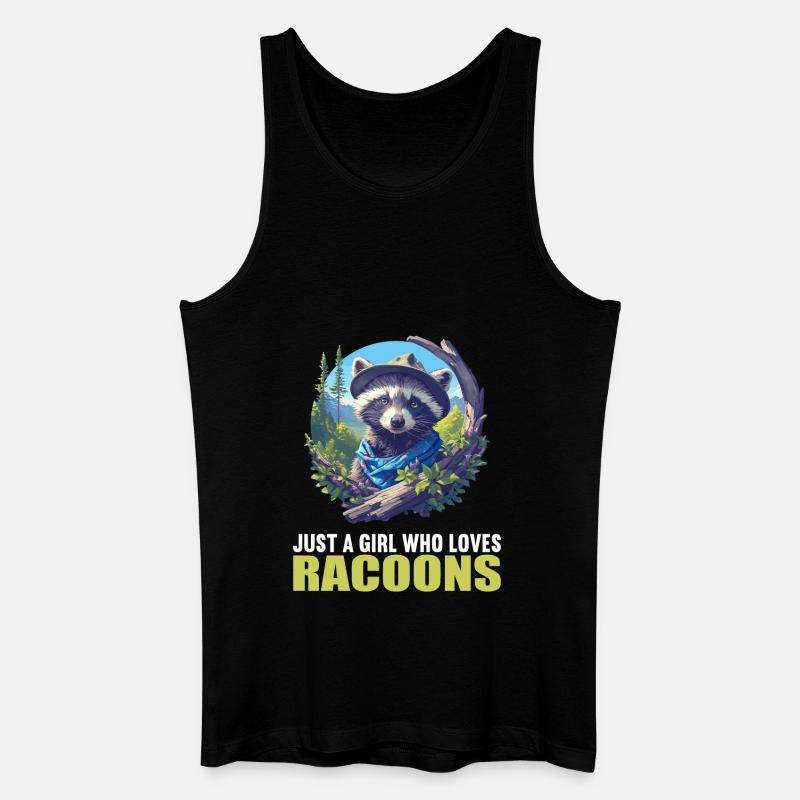 Waschbären Waschbär - Männer Bio Tank Top - Schwarz