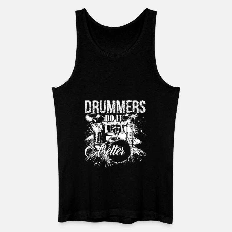 Drummer Do It Better - Men’s Organic Tank Top - black