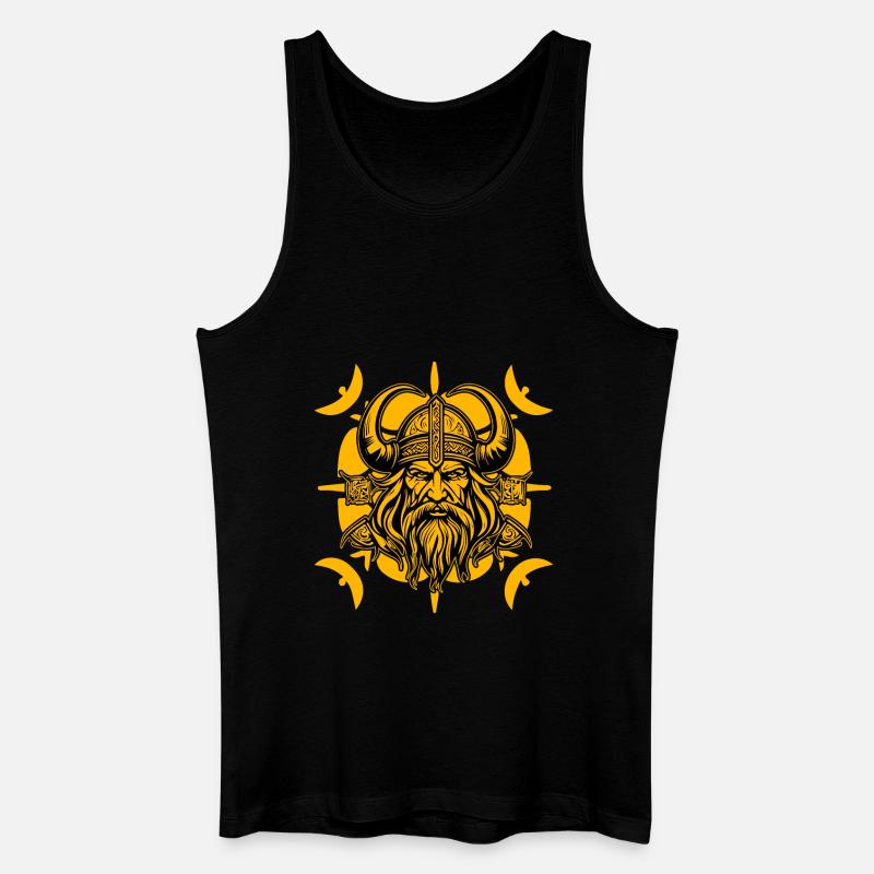 Wikinger - Männer Bio Tank Top - Schwarz