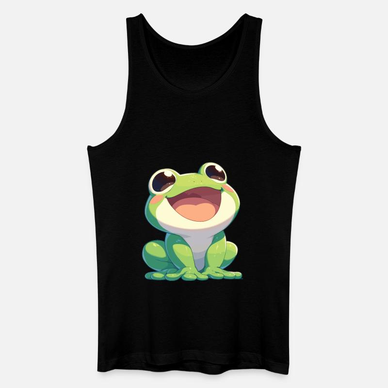 Frosch Frösche - Männer Bio Tank Top - Schwarz