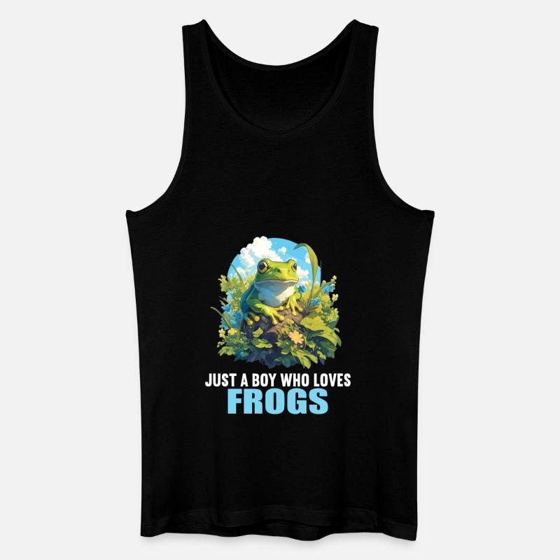 Frosch Frösche - Männer Bio Tank Top - Schwarz