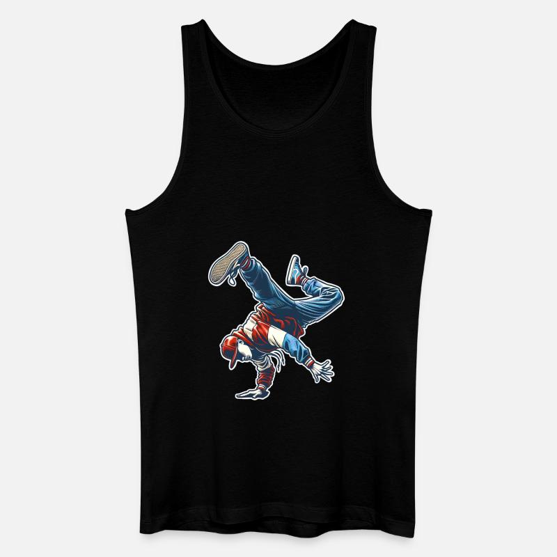 Breakdance - Männer Bio Tank Top - Schwarz