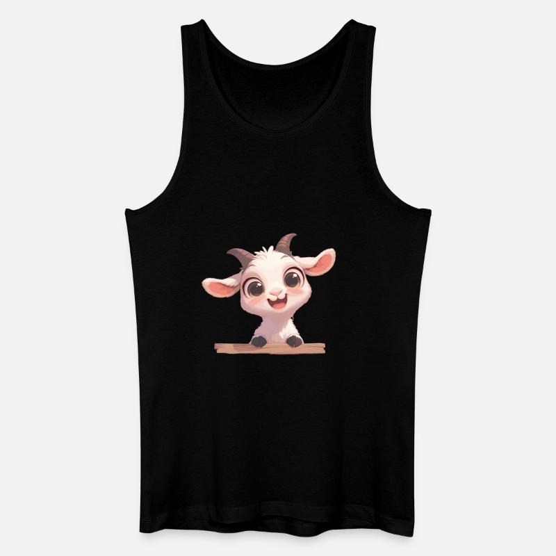 Ziegen Ziege - Männer Bio Tank Top - Schwarz