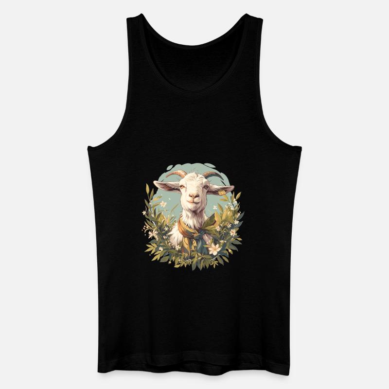 Ziegen Ziege - Männer Bio Tank Top - Schwarz